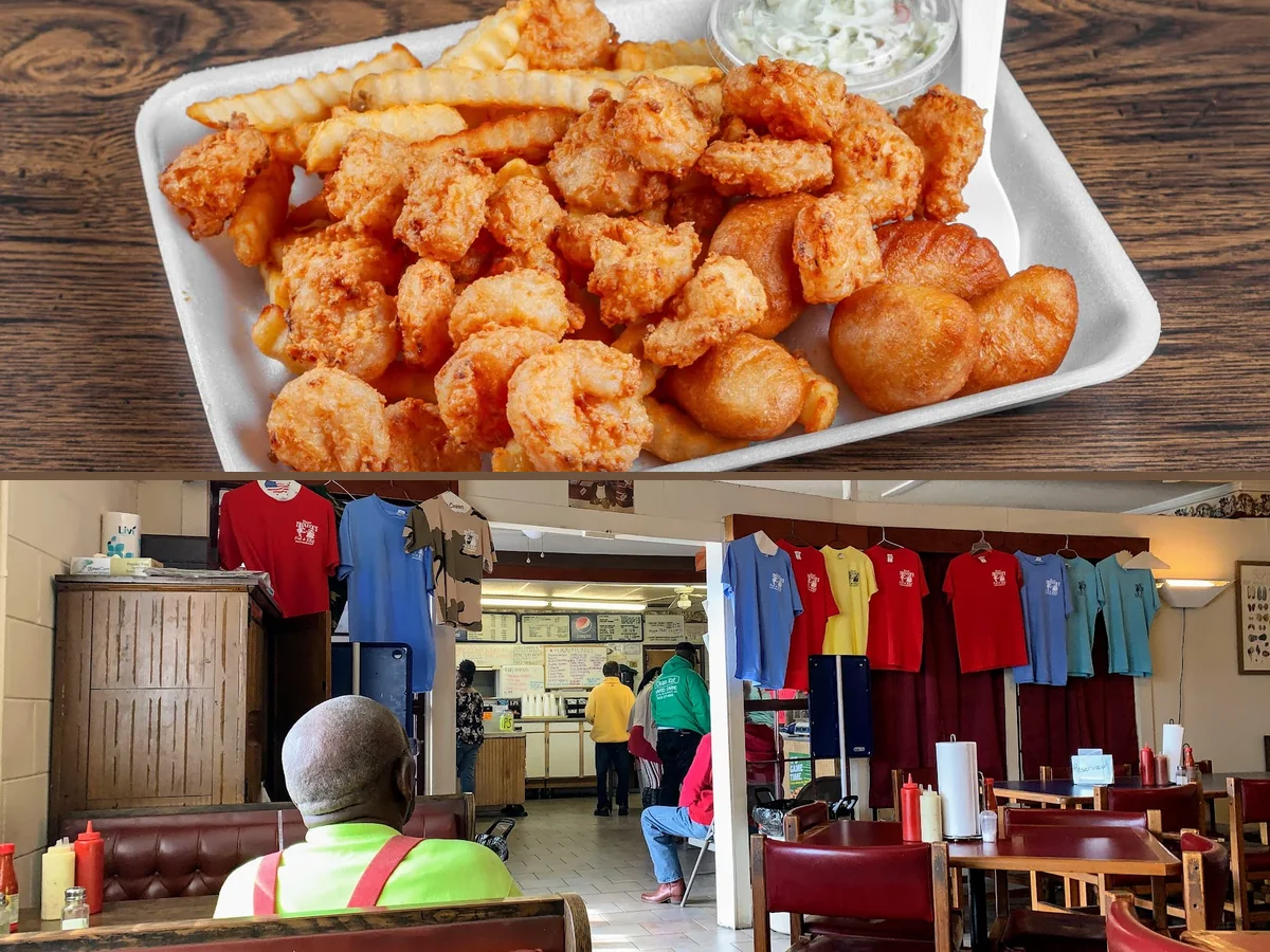 Dine-in meals served in a relaxed, local setting.