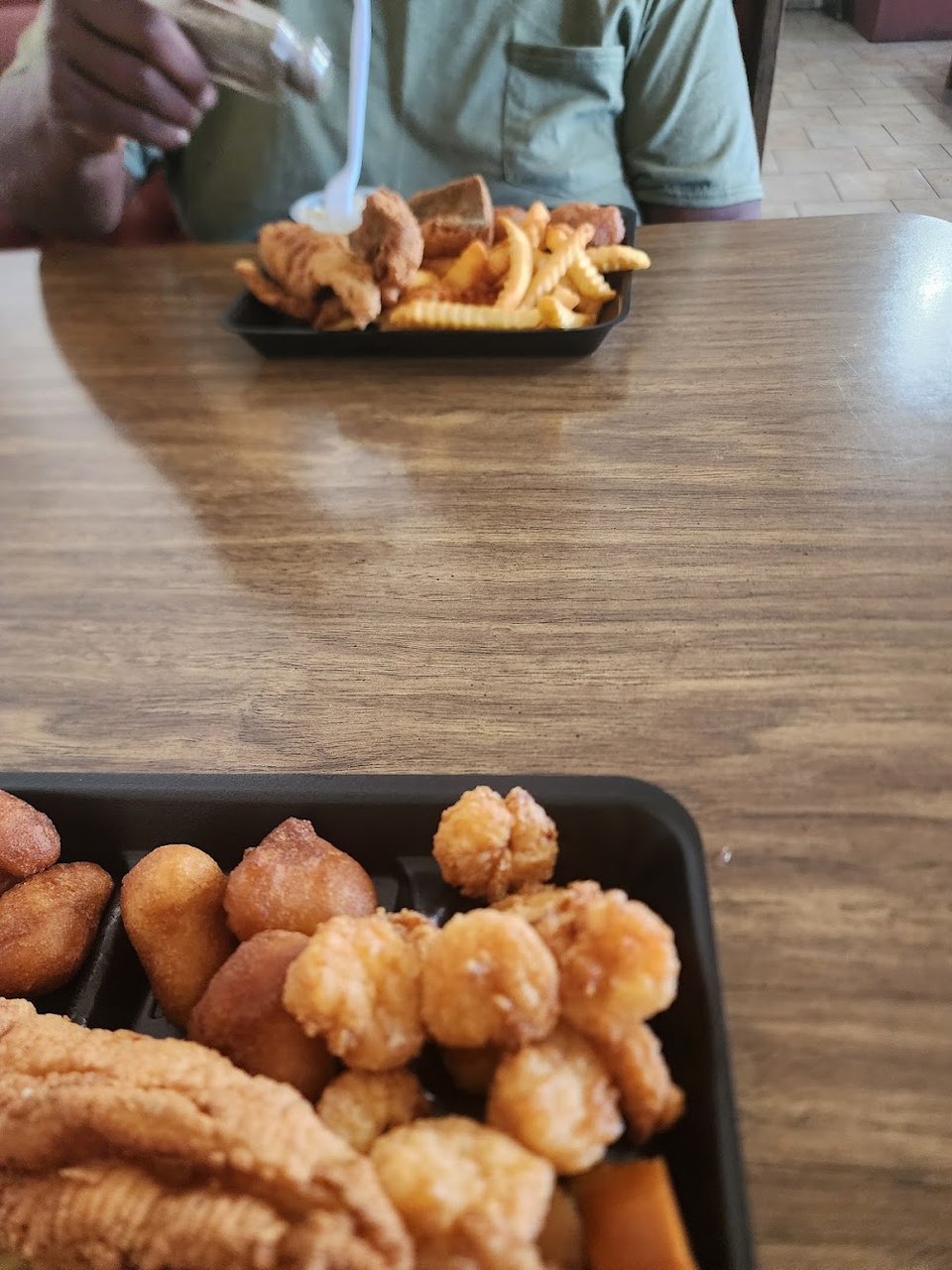 Fries Hushpuppies and Slaw